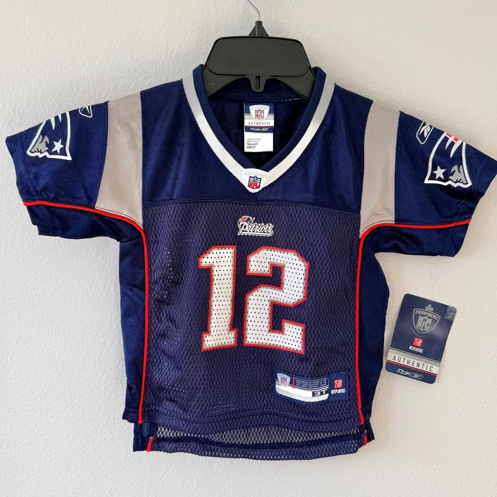 Reebok NEW with Tags New England Patriots Tom Brady Authentic Mesh Jersey NFL 3T